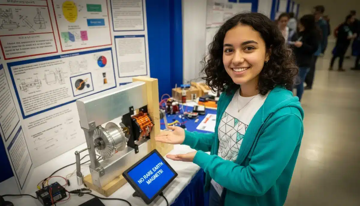 At just 17, he invents an electric motor that could change everything—no rare earth magnets needed